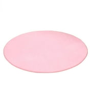 Round Rug Pad Mat  for Kids Playhouse Play Tent Cushion Floor Mat, Children room and home DecorPink, 1M