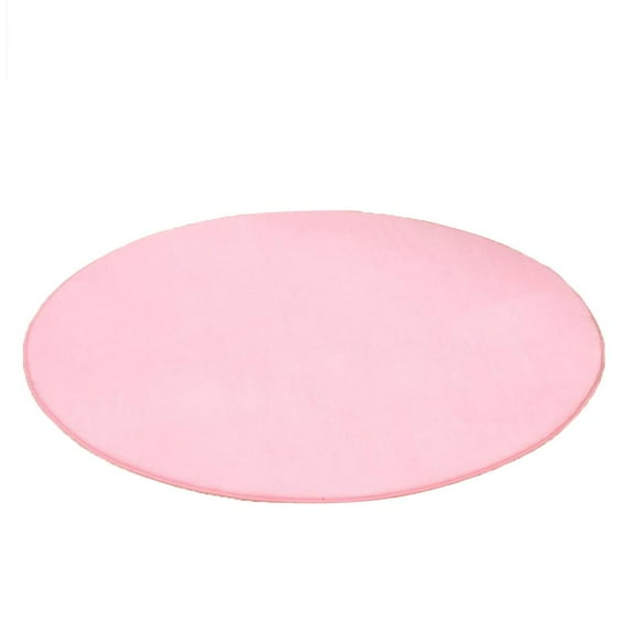 Round Rug Pad Mat for Kids Playhouse Play Tent Cushion Floor Mat, Children room and home Decor(Pink, 1M)