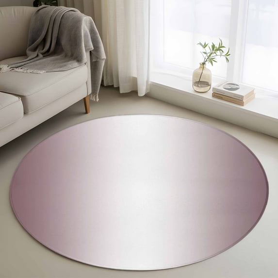 Round Rugs 3.3Ft, Dark Purple Ombre Round Area Rug Washable Indoor Throw Carpet, Modern Gradient Abstract Art Soft Non Slip Circle Rug for Laundry Room Patio Home Decor Aesthetic