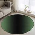 thumbnail image 1 of Round Rugs 3Ft, Green Black Ombre Round Area Rug Washable Indoor Throw Carpet, Modern Gradient Abstract Art Small Non Slip Circle Rug for Bedroom Living Room Home Decor Aesthetic, 1 of 8