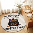 thumbnail image 1 of Round Rugs 3Ft, Halloween Round Area Rug Washable Indoor Throw Carpet, Pumpkins Spooky Spiders Candy Polka Dot Small Non Slip Circle Rug for Bedroom Living Room Home Decor Aesthetic, 1 of 8