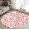 thumbnail image 1 of Round Rugs 3Ft, Halloween Round Area Rug Washable Indoor Throw Carpet, Scary Red Blood Drop Splash Monochrome Small Non Slip Circle Rug for Bedroom Living Room Home Decor Aesthetic, 1 of 8