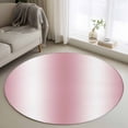 thumbnail image 1 of Round Rugs 3Ft, Pink White Ombre Round Area Rug Washable Indoor Throw Carpet, Romantic Minimalist Modern Art Small Non Slip Circle Rug for Bedroom Living Room Home Decor Aesthetic, 1 of 8
