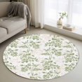 thumbnail image 1 of Round Rugs 3Ft, Sage Green Fruit Round Area Rug Washable Indoor Throw Carpet, Vintage Plant Nature Botanical Flower Small Non Slip Circle Rug for Bedroom Living Room Home Decor Aesthetic, 1 of 8
