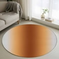 thumbnail image 1 of Round Rugs 4Ft, Dark Burnt Orange Grey Ombre Round Area Rug Washable Indoor Throw Carpet, Farmhouse Gradient Minimalist Soft Non Slip Circle Rug for Kitchen Nursery Room Home Decor Aesthetic, 1 of 8