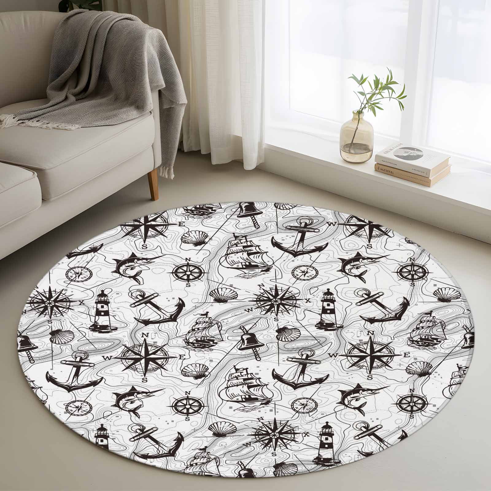 WIND AND SEA (round) MAT BLACK SEA (round) MAT ブラック ウィン