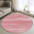 thumbnail image 1 of Round Rugs 4Ft, Pink Round Area Rug Washable Indoor Throw Carpet, Vintage Modern Abstract Art Ombre Soft Non Slip Circle Rug for Kitchen Nursery Room Home Decor Aesthetic, 1 of 8
