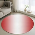 thumbnail image 1 of Round Rugs 4Ft, Red Ombre Round Area Rug Washable Indoor Throw Carpet, Red White Gradient Modern Abstract Art Soft Non Slip Circle Rug for Kitchen Nursery Room Home Decor Aesthetic, 1 of 8