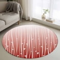 thumbnail image 1 of Round Rugs 4Ft, Retro Flower Round Area Rug Washable Indoor Throw Carpet, Geometric Stripes Gradient Tree Leaf Soft Non Slip Circle Rug for Kitchen Nursery Room Home Decor Aesthetic, 1 of 8