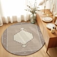 thumbnail image 1 of Round Rugs 6Ft, Beige Boho Round Area Rug Washable Indoor Throw Carpet, Southwestern Ethnic Abstract Art Soft Non Slip Circle Rug for Office Cabinet Home Decor Aesthetic, 1 of 8