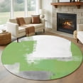 thumbnail image 1 of Round Rugs 6Ft, Sage Green Grey Round Area Rug Washable Indoor Throw Carpet, Oil Painted Geometric Abstract Modern Soft Non Slip Circle Rug for Office Cabinet Home Decor Aesthetic, 1 of 8