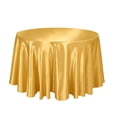 thumbnail image 1 of Round Satin Tablecloth for Elegant Events, Wrinkle-Resistant, Versatile for Weddings, Parties, and Home Dining Decor, 1 of 5