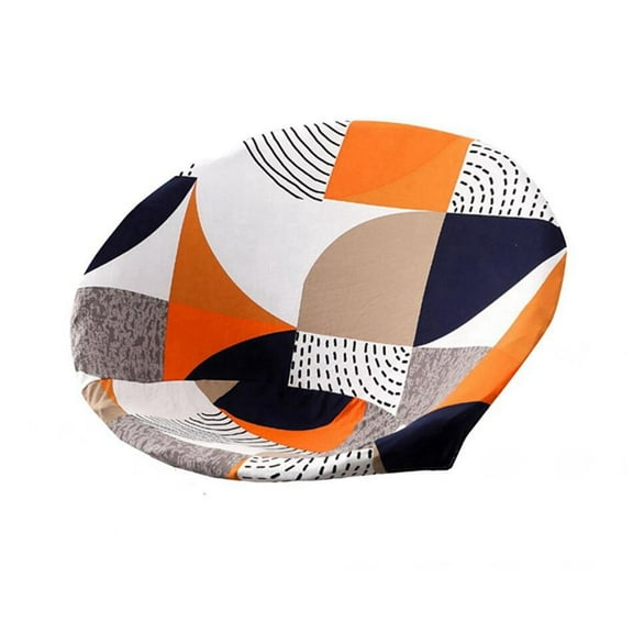 Round Saucer Chair Cover, Removable, Washable Chair Seat Protection Cover with G