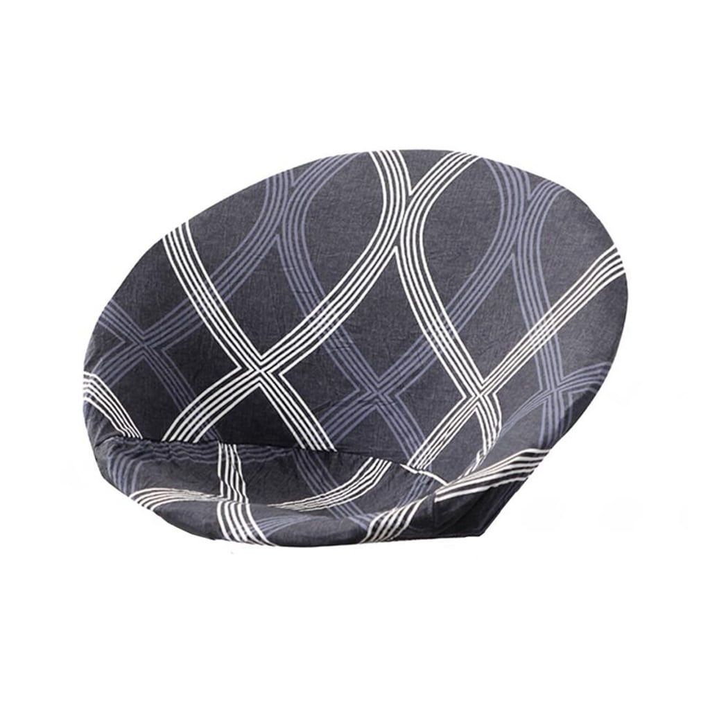 Round Saucer Chair Cover Slipcover, Stretch Jacquard Moon Chair