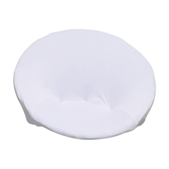 Round Saucer Chair Cover Stretchable Moon Chair slipcover Removable Jacquard Chair Covers Protector for Adults Saucer Chair Pale Pinkish (White)