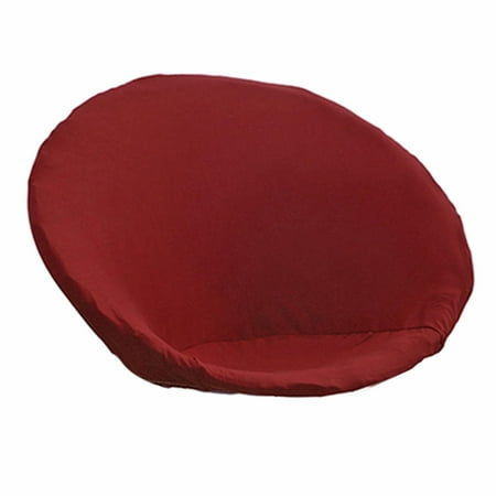 Round Saucer Slipcover, Washable Stretch Polyester Removable Slip Cover, for Living Room, Home, Hotel, Adults Dark red