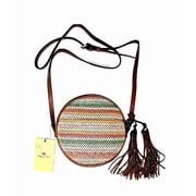 Round Scafati Wave W\Tassel Patricia Nash Crossbody Bag