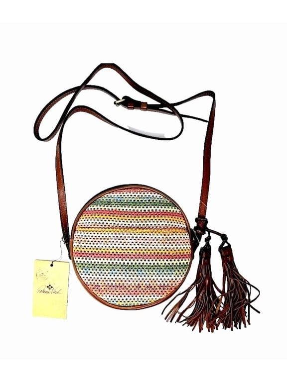 Round Scafati Wave WTassel Patricia Nash Crossbody Bag
