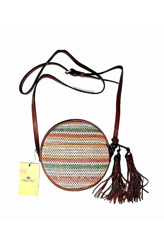 Round Scafati Wave WTassel Patricia Nash Crossbody Bag