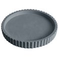 thumbnail image 1 of Round Scalloped Silicone Decorative Tray, Waterproof Non-Slip Vanity Organizer Tray, Shatterproof Countertop Storage Tray for Bathroom Kitchen Coffee Table Entryway Nightstand Dresser Living Room, 1 of 4