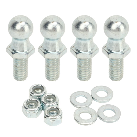 Round Screws Ball Studs, 13mm Ball Screw 4PCS for Gas Lift Support