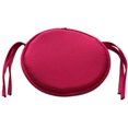 thumbnail image 1 of Round Seat Cushion, Home Chair Cushion with Ties, Dining Removable Cover for Indoor Outdoor Stool, Sofas Home Tie-on CircularDark Red38*38cm, 1 of 8