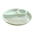 thumbnail image 1 of Round Sectioned Serving Plate Food Tray With Draining Net,10 2"X1 2" Durable Candy & Snack Serving Plate For Home, Coffee Table, Or Kitchen Use, Easy-To-Clean Modern Food Tray For Daily Use, 1 of 6