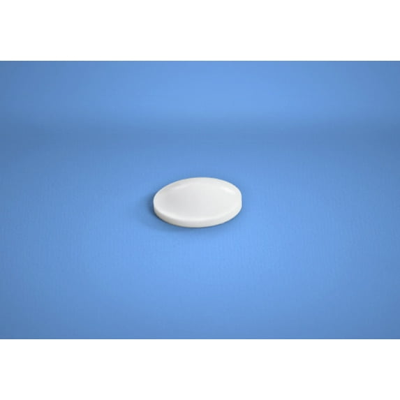 Round Self-Adhesive Rubber Bumper Stops .335" x .085" - 450pcs - BS07 White