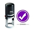 thumbnail image 1 of Round Self Inking Kids Teacher Stamp RIGHT & CHECK Personalized Custom Shiny 20mm Mini Rubber Stamp, 1 of 3