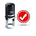 thumbnail image 1 of Round Self Inking Kids Teacher Stamp RIGHT & CHECK Personalized Custom Shiny 20mm Mini Rubber Stamp, 1 of 3