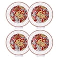 thumbnail image 1 of STP GOODS Round Serving Plate Morris Garden Dessert Plate Set of 4 (bordeaux) Appetizer Plates Salad Plates Bread Plates Set for Home & Kitchen 7.5" (19 cm), 1 of 8