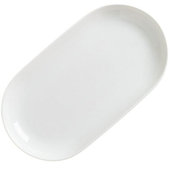 Round Serving Platter Plate Soup and Sandwich Food Flatware Tray White Platters Steak Plates Nordic Dinner