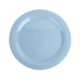 thumbnail image 1 of Round Serving Platters, Restaurant Serving Trays, PP Stackable Plastic Trays, 10.2 Inch Lightweight Round Food Tray, Non-Slip Reusable Serving Platter for Dessert, Snack, Tea Cup, Pale Blue, 1 of 4