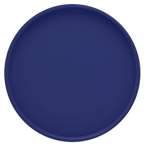 Round Serving Tray In Royal Blue