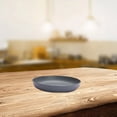 thumbnail image 1 of Round Serving Tray with Non-Slip Grooves, Flat Bottom Snack Fruit Dessert Plate for Picnic Party Kitchen Table, Stackable Plastic Platter for Appetizers and Charcuterie, 1 of 7