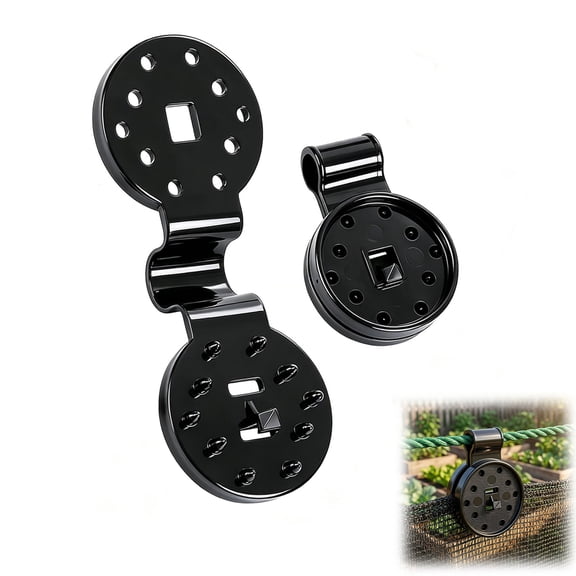 Round Shade Cloth Clips, Heavy Duty Plastic Tarp Clips for Garden Netting, Windproof Sun Shade Fix Clamps (50PCS)