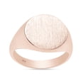 thumbnail image 1 of AFFY Round Shape 14K Rose Gold Plated 925 Sterling Silver Singnet Ring, Ring Size 10.5, 1 of 3