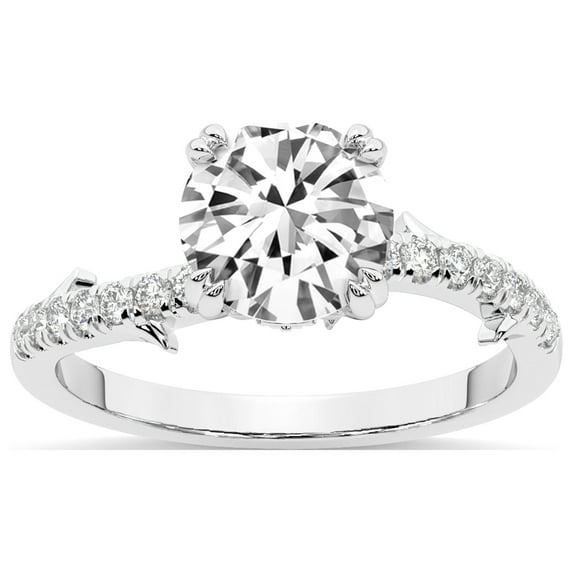 Round Shape 5 Carat IGI Certified Lab Grown Diamond Ring | 14K White Gold | Phoebe Twigs Diamond Ring | FG-VS1-VS2 Quality Friendly Diamonds