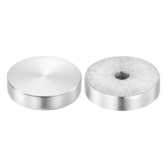 Round Shape Aluminum Disc, 2pack M6x30mm Aluminum Circle Disc Glass Top ...