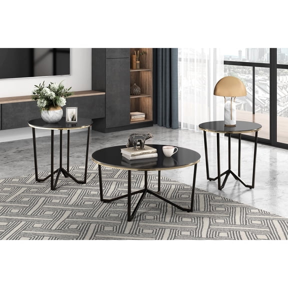 Round Shape - Ample Tabletop - Living Room Use - Modern Design Appeal