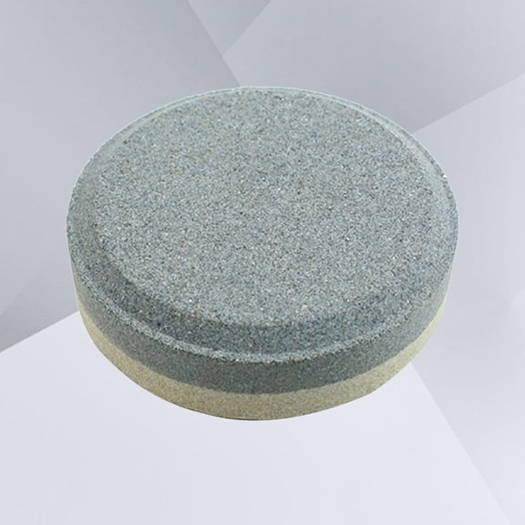 Round Shape Double Sided Grinding Stone Grey Sharpening Stone for Kitchen Cutlery and Tool Maintenance