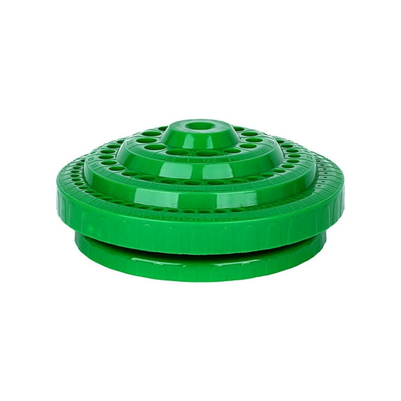 Round Shape Hard Plastic Organizer Stand 100-Hole Storage Box Organizing Case