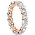 thumbnail image 1 of Round Shape Lab Grown Diamond Neveah Eternity Ring For Women | 4 Carat EGL Certified 14K Rose Gold | FG-VS Quality Friendly Diamonds Eternity Ring Size 10, 1 of 5