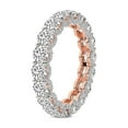 thumbnail image 1 of Round Shape Lab Grown Diamond Reona Eternity Ring For Women | 5 Carat IGI Certified 14K Rose Gold | FG-VS Quality Friendly Diamonds Eternity Ring Size 7.5, 1 of 5