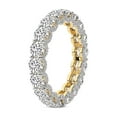 thumbnail image 1 of Round Shape Lab Grown Diamond Reona Eternity Ring For Women | 5 Carat IGI Certified 14K Yellow Gold | FG-VS Quality Friendly Diamonds Eternity Ring Size 9, 1 of 5