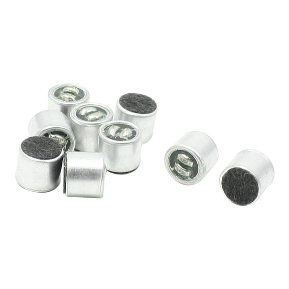 Round Shape MIC Electret Condenser Microphone 6mm x 5mm 10 Pcs