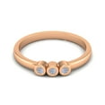 thumbnail image 1 of Round Shape Rainbow Stackable Women Mother's Day Gifts Ring 925 Silver Rose Vermeil Delicate Jewelry, 1 of 3