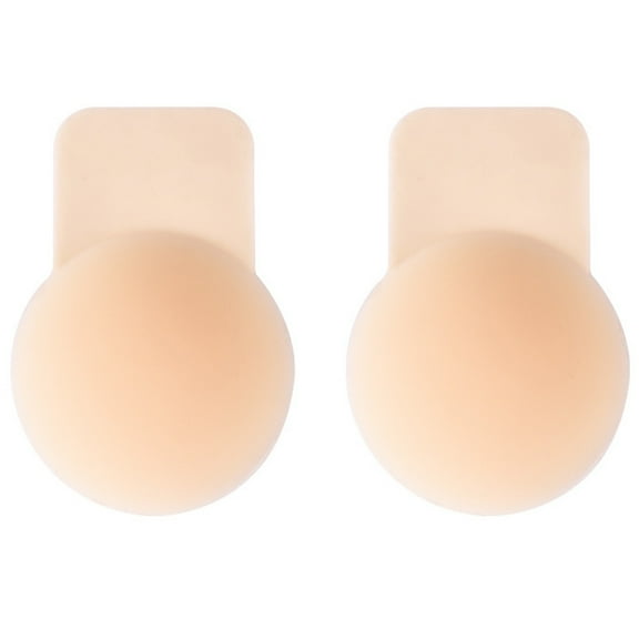 Round Shape Reusable Silicone Bust Lift Nipple Cover Push Up Invisible Self-adhesive Bra Strapless Breast Stickers