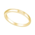 thumbnail image 1 of AFFY Round Shape Simple Wedding Band Ring 14K Solid Yellow Gold Ring Size-9.5, 1 of 2