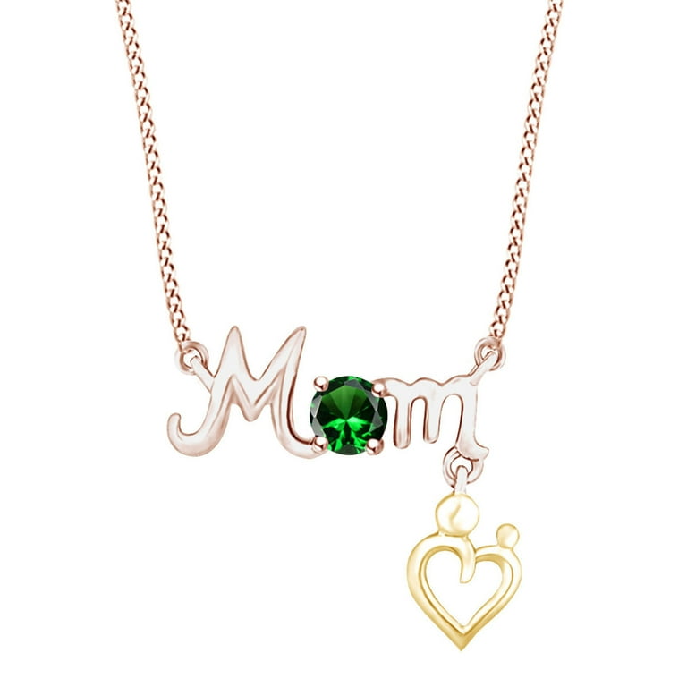 Emerald mom necklace sale